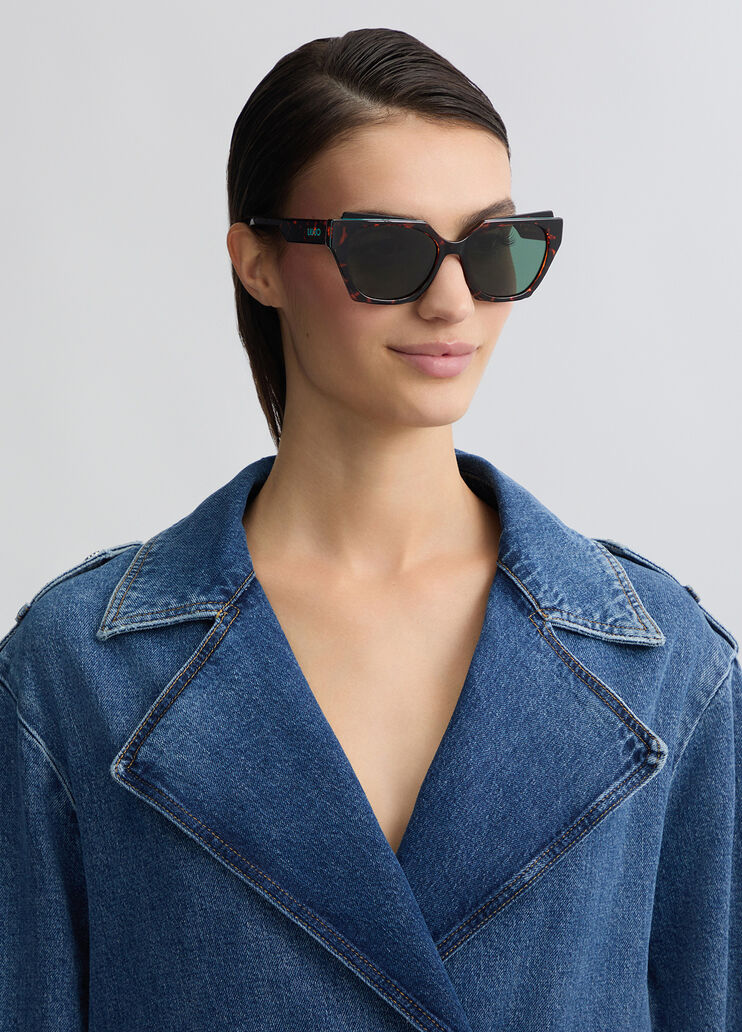 Oversize sunglasses dark tortoiseshell Liu Jo - large image number 0 Oversize sunglasses dark tortoiseshell Liu Jo - large image number 0