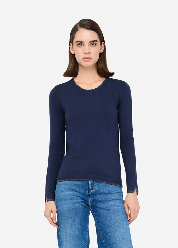 Liu Jo Better sweater navy blue Liu Jo - large image number 0