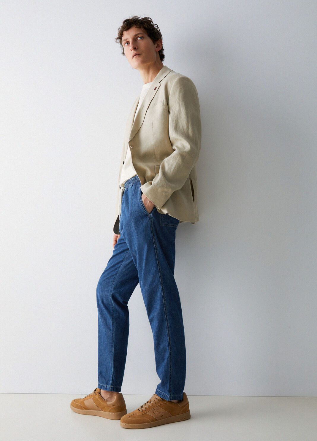 Lightweight denim joggers blue denim Liu Jo - large image number 3
