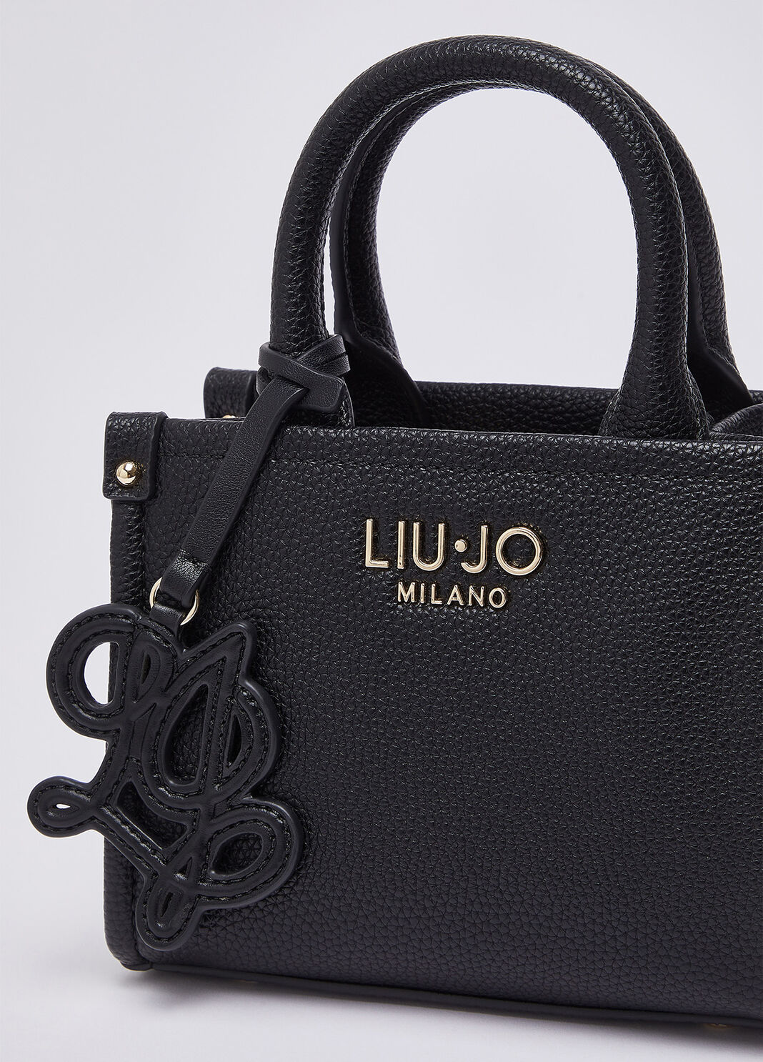 Mini bag with jacquard shoulder strap black Liu Jo - large image number 4
