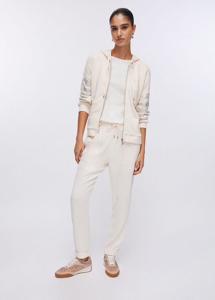 Zip-up hoody champagne Liu Jo - large image number 5