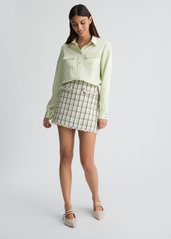 Camicia in raso salvia Liu Jo - medium