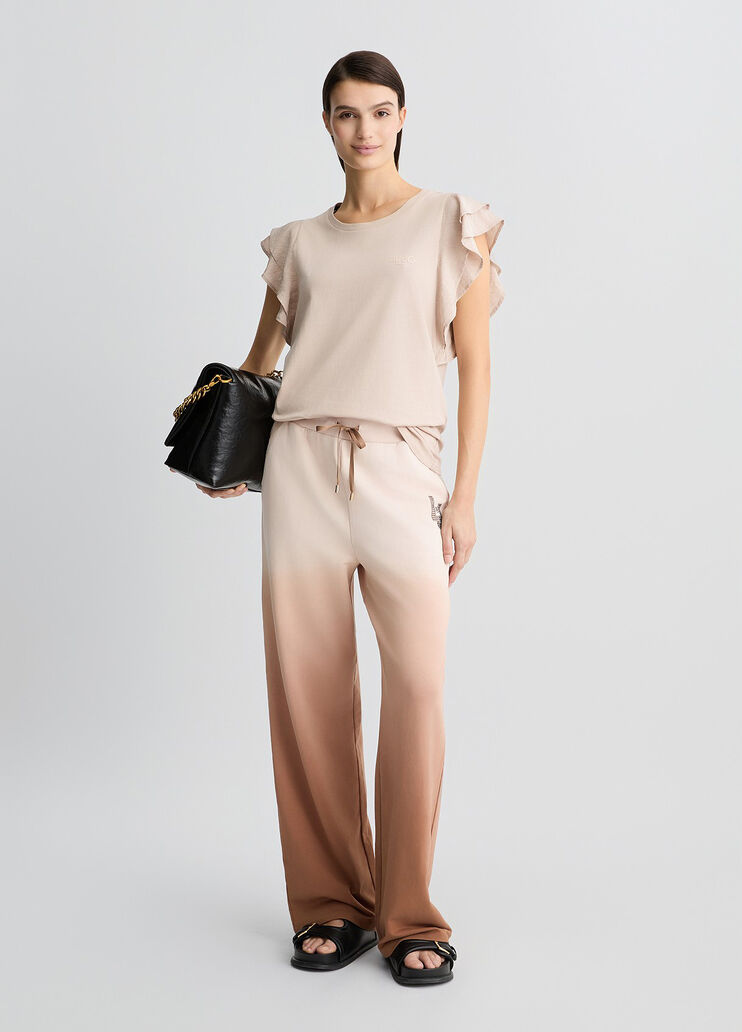 T-shirt with ruching beige Liu Jo - medium T-shirt with ruching beige Liu Jo - medium