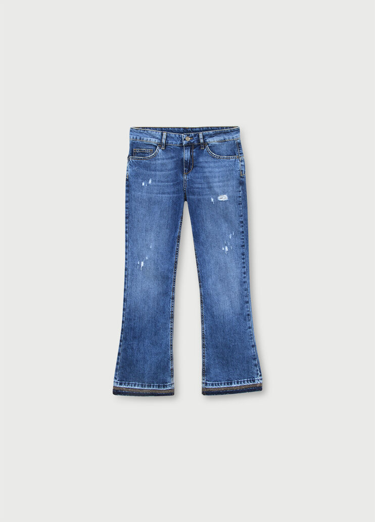Cropped bell-bottom jeans Blue Liu Jo - large image number 4 Cropped bell-bottom jeans Blue Liu Jo - large image number 4