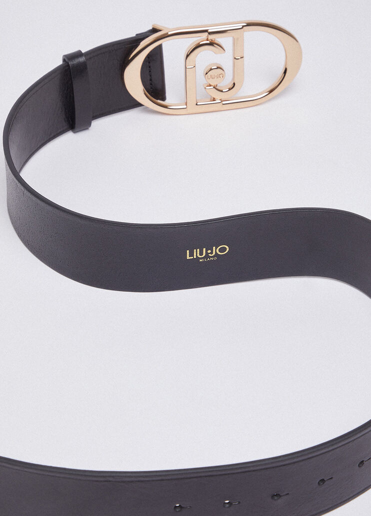 Leather bustier belt black/gold Liu Jo - large image number 4