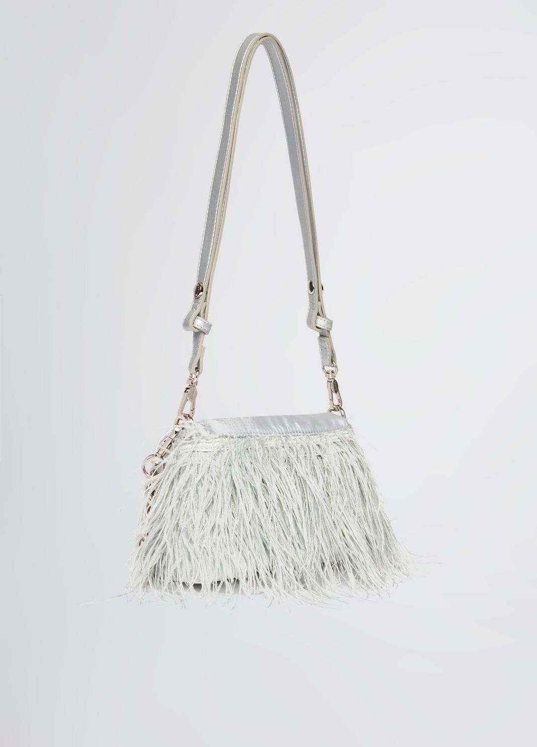 Small LaPuffy bag with feathered detailing sky blue Liu Jo - large image number 1