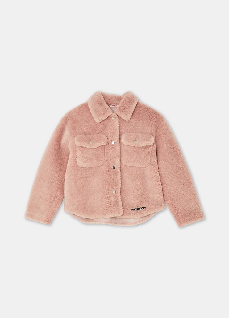 Jacke Overshirt aus teddy Rosa Liu Jo - medium