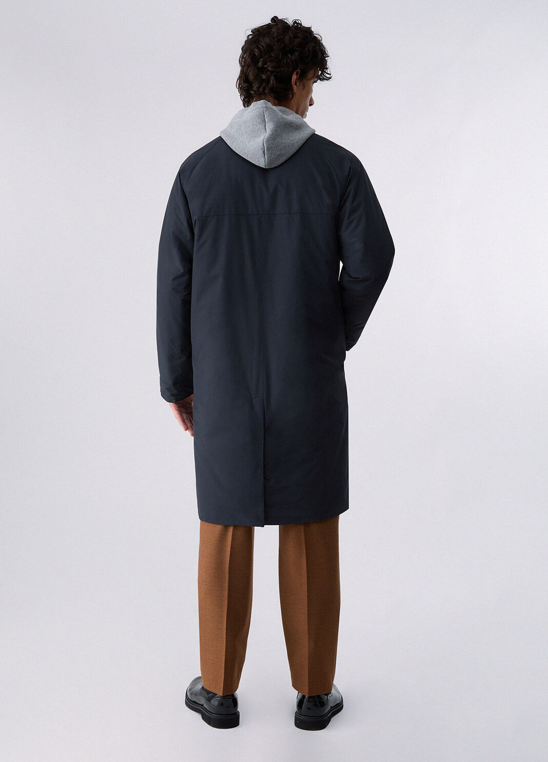 Trenchcoat lang gef&uuml;ttert Dunkelblau Liu Jo - large image number 1