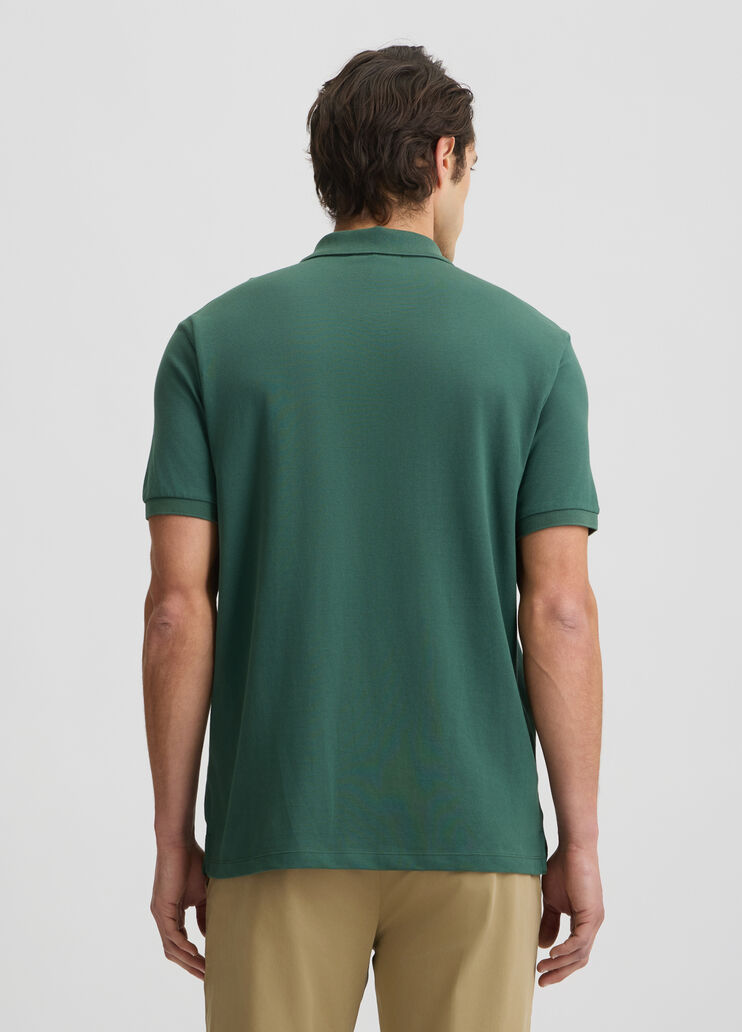Dark green pique polo shirt dark green Liu Jo - large image number 1 Dark green pique polo shirt dark green Liu Jo - large image number 1