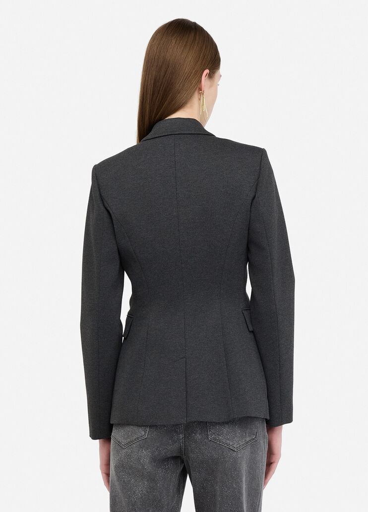 Blazer with brooch detail dark slate Liu Jo - large image number 1 Blazer with brooch detail dark slate Liu Jo - large image number 1