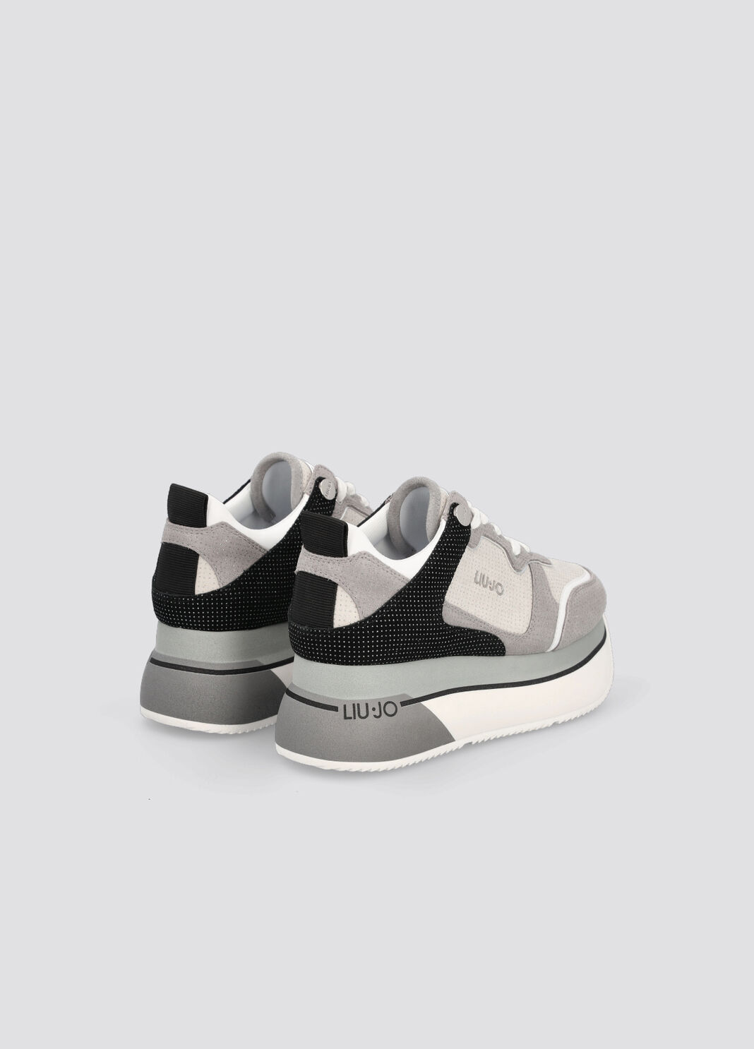 Suede super-platform sneakers silver Liu Jo - large image number 2