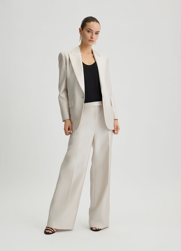 Shantung blazer light grey Liu Jo - large image number 5 Shantung blazer light grey Liu Jo - large image number 5