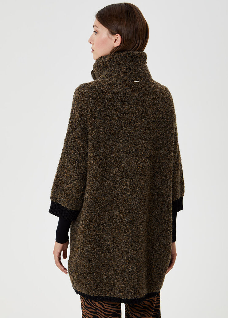 Long bouclé cardigan Brown Liu Jo - large image number 1 Long bouclé cardigan Brown Liu Jo - large image number 1