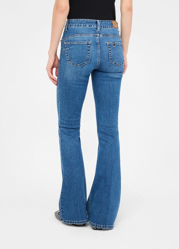 High-rise flared jeans light blue denim Liu Jo - large image number 1 High-rise flared jeans light blue denim Liu Jo - large image number 1