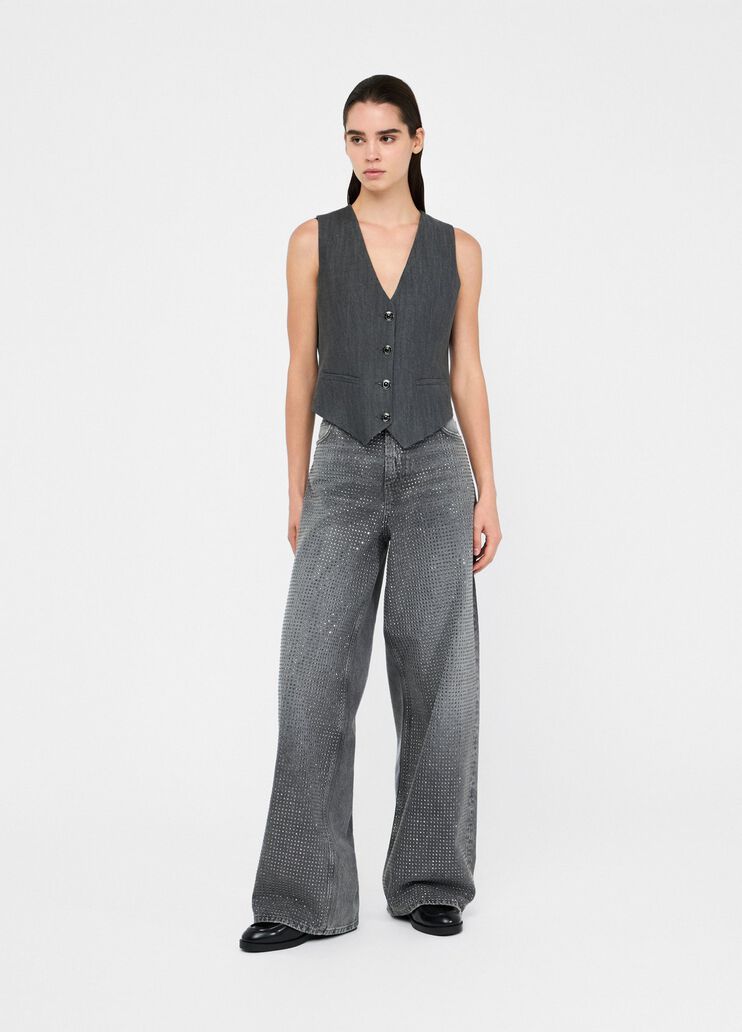 Studded baggy jeans grey denim Liu Jo - medium Studded baggy jeans grey denim Liu Jo - medium