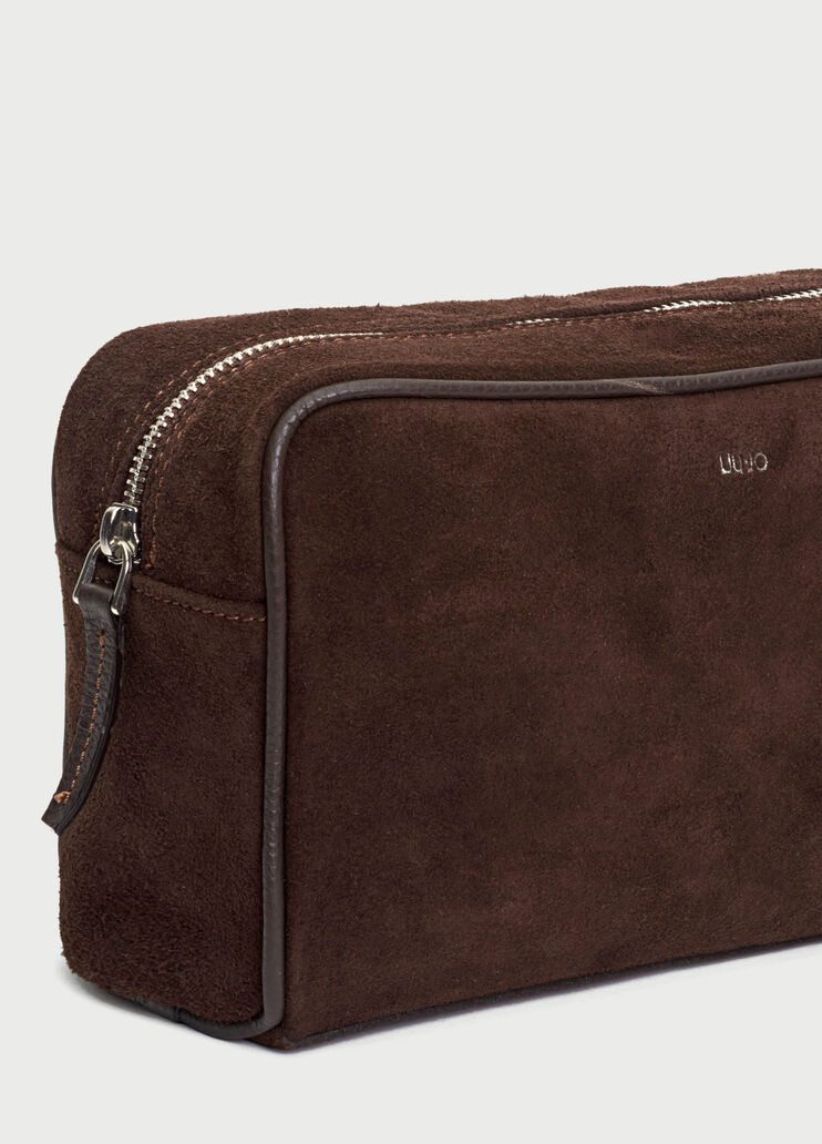 Suede beauty case Dark brown Liu Jo - large image number 3