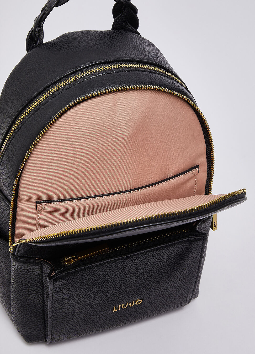 Backpack with logo black Liu Jo - large image number 5