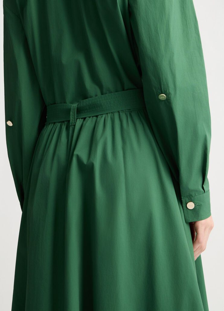 Long green shirt dress tropical jungle Liu Jo - large image number 4 Long green shirt dress tropical jungle Liu Jo - large image number 4