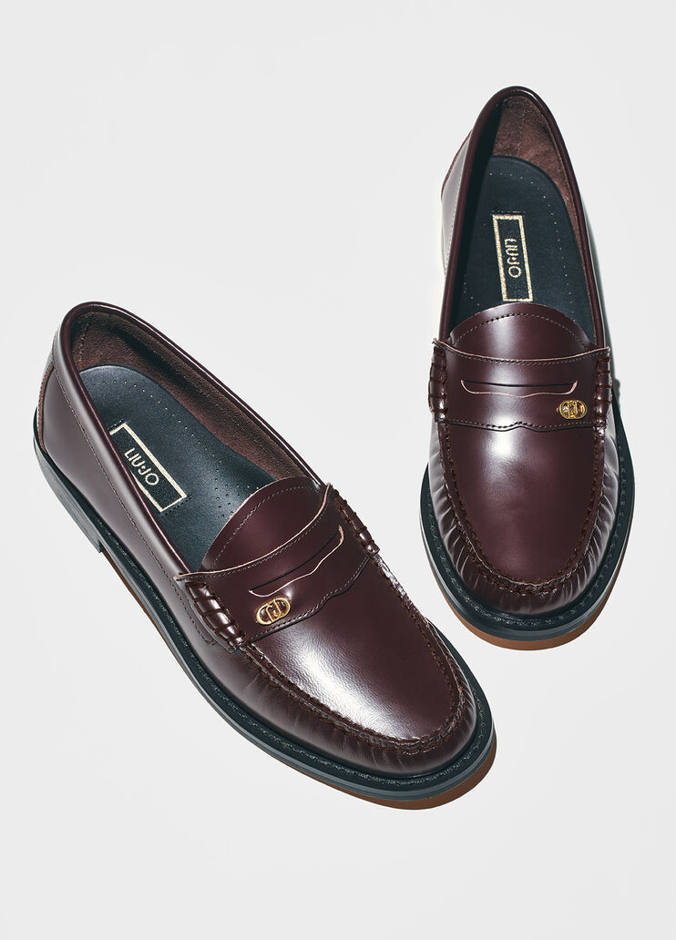 Burgundy leather loafers burgundy Liu Jo - large image number 2 Burgundy leather loafers burgundy Liu Jo - large image number 2