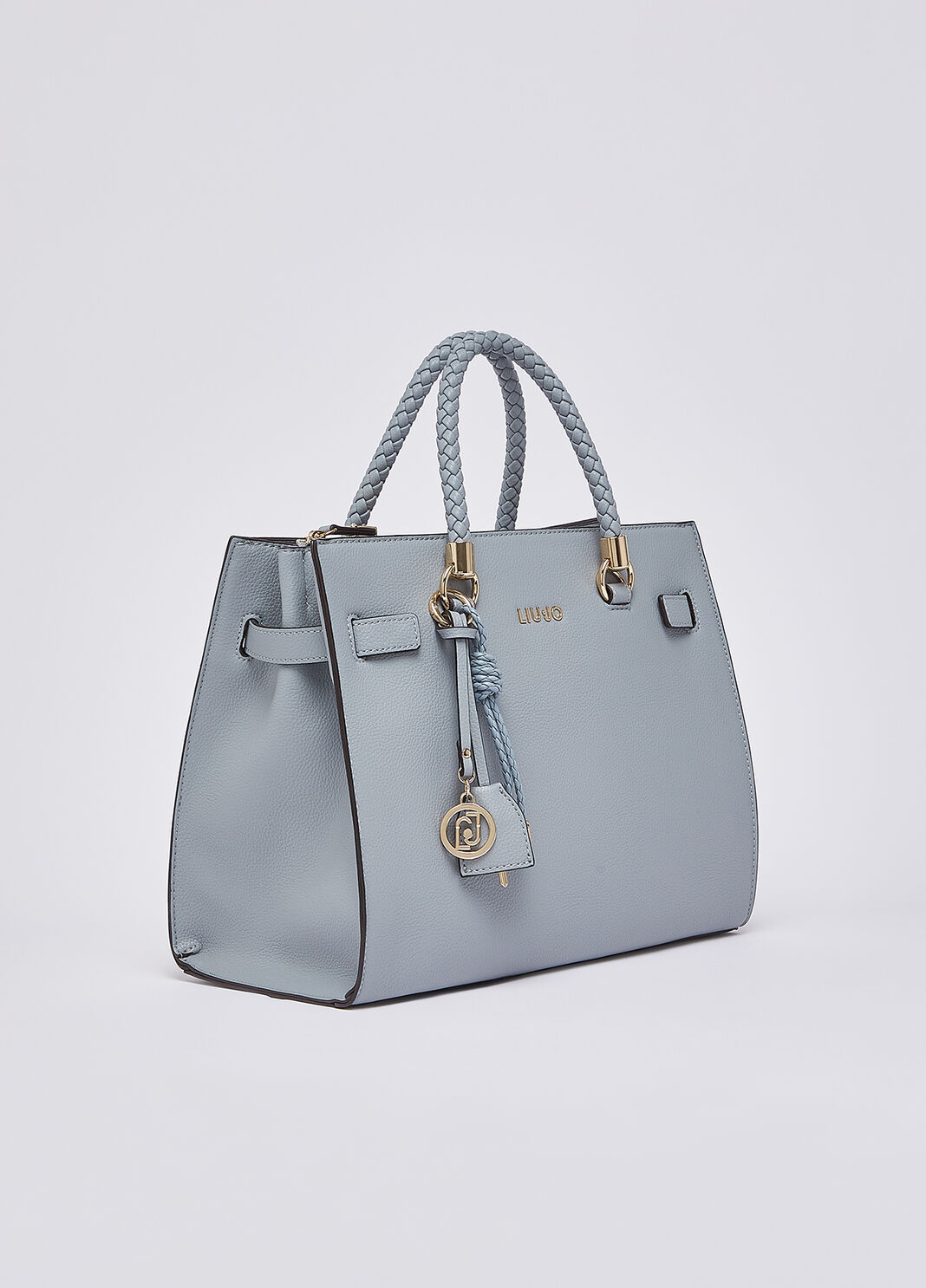 Sacoche format moyen avec charms bleu clair Liu Jo - large image number 2