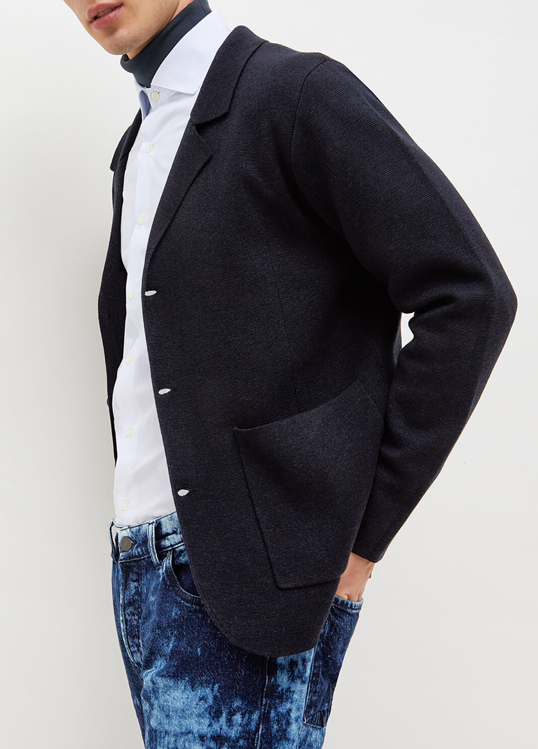 Giacca in maglia blu scuro Liu Jo - large image number 0