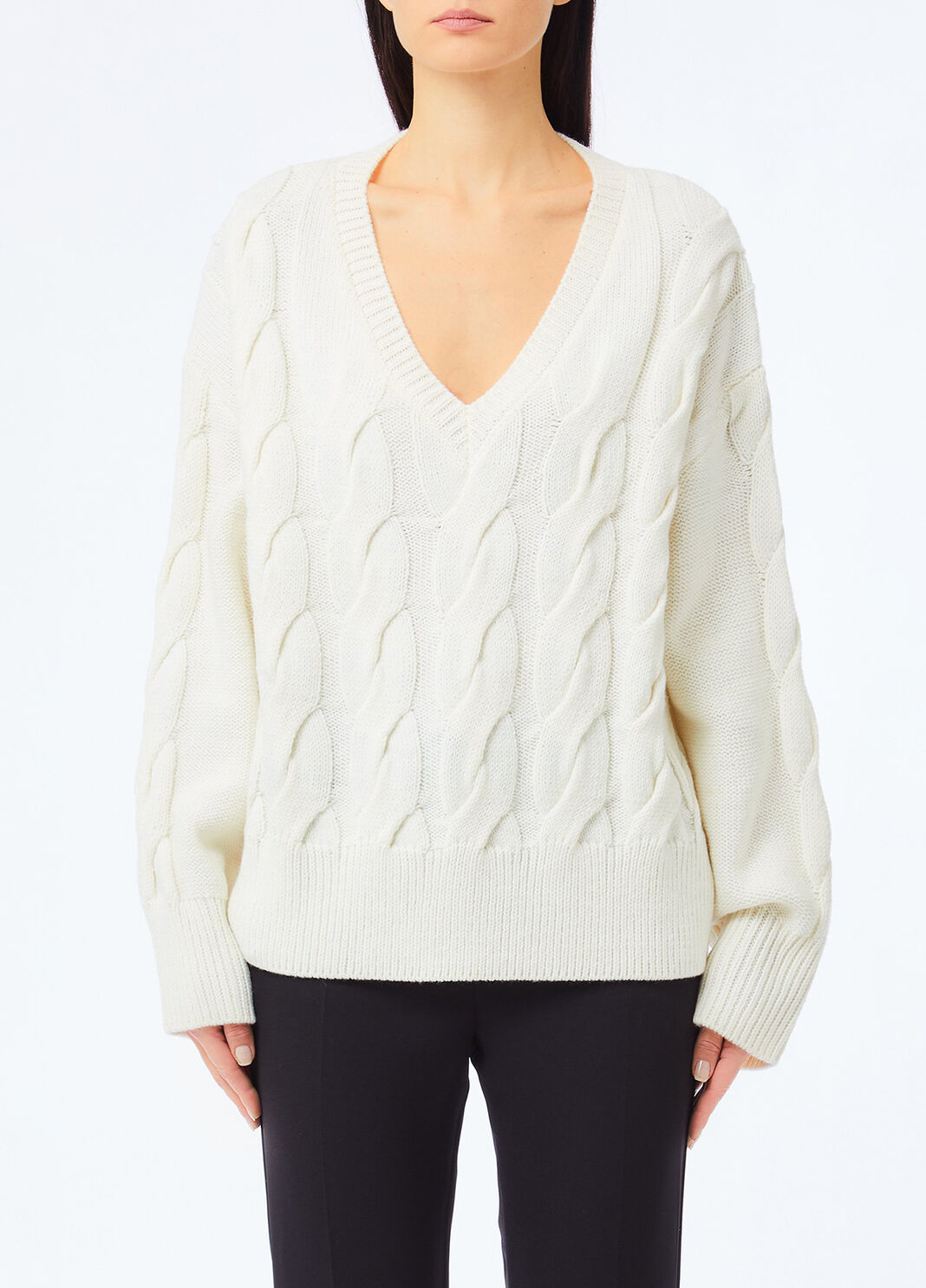Jersey de lana de punto de ochos blanco Liu Jo - large image number 0