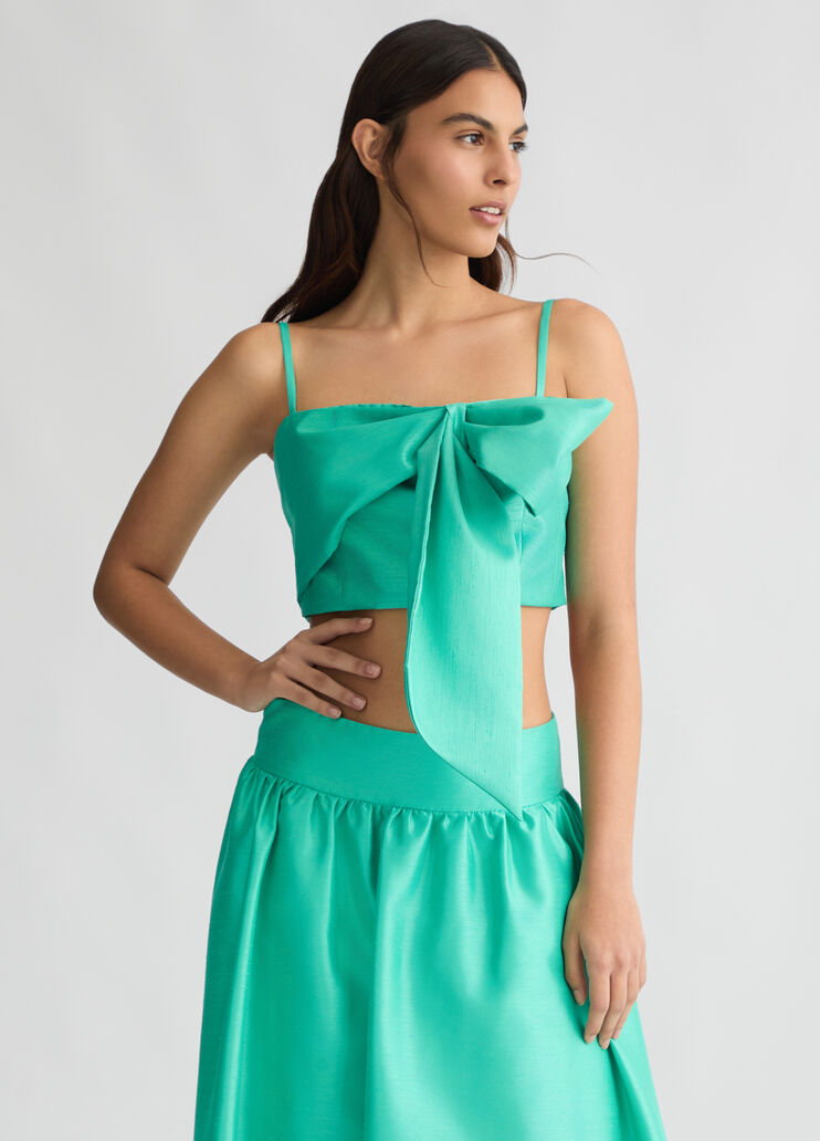 Turquoise top with bow  turquoise Liu Jo - medium Turquoise top with bow  turquoise Liu Jo - medium