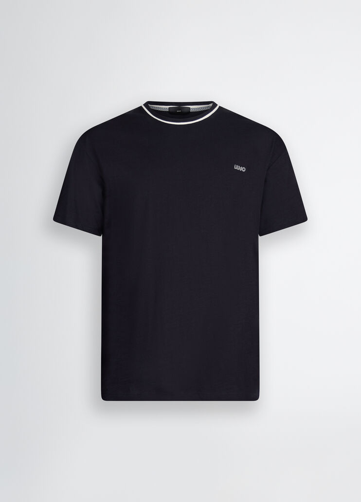 Blue cotton T-shirt dark blue Liu Jo - large image number 6 Blue cotton T-shirt dark blue Liu Jo - large image number 6