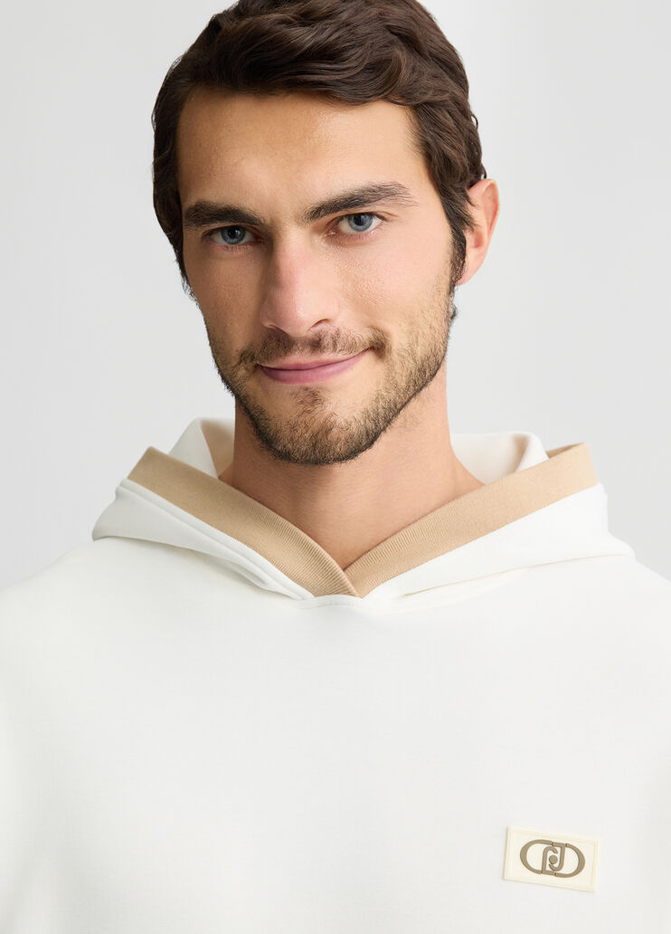 White hoody tofu white Liu Jo - large image number 2 White hoody tofu white Liu Jo - large image number 2