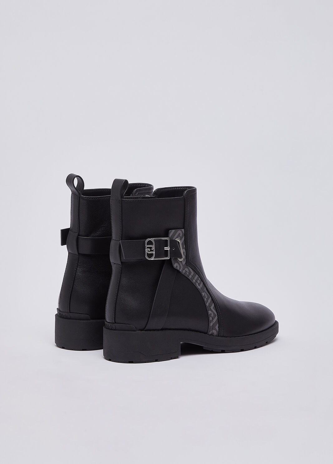 Ankle boots beatles in leather black Liu Jo - large image number 2