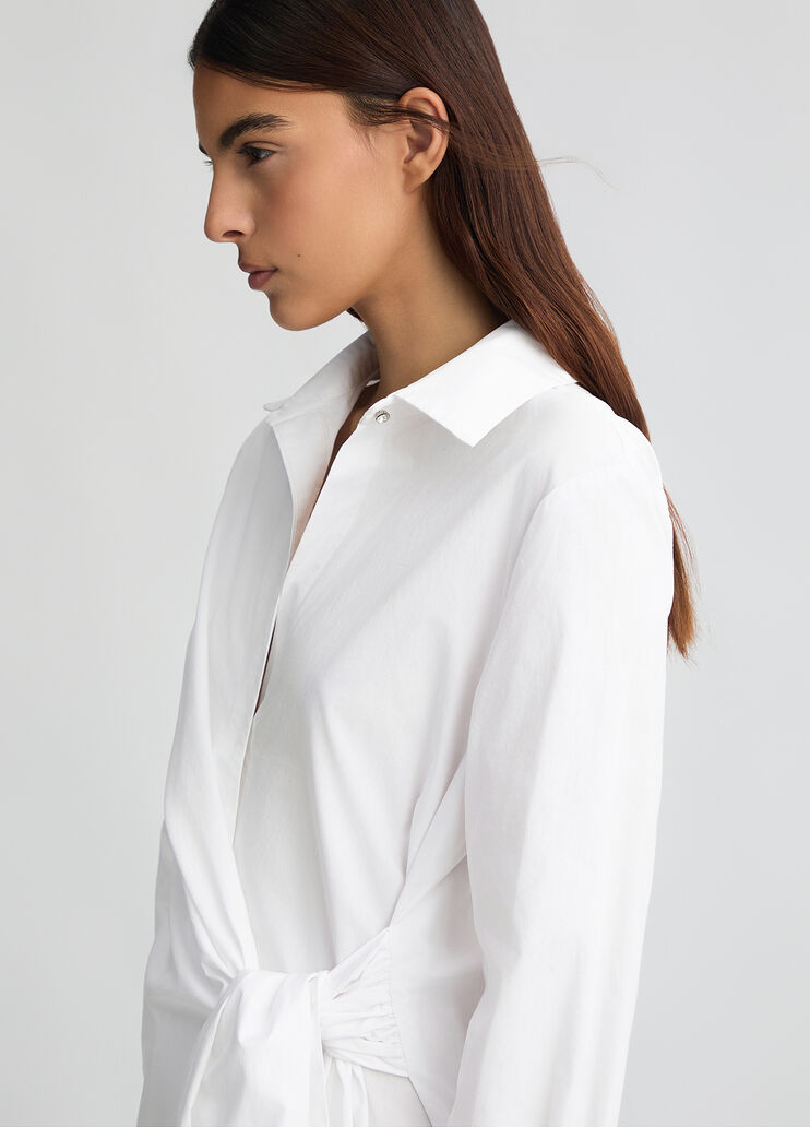 Poplin shirt dress white Liu Jo - large image number 3 Poplin shirt dress white Liu Jo - large image number 3
