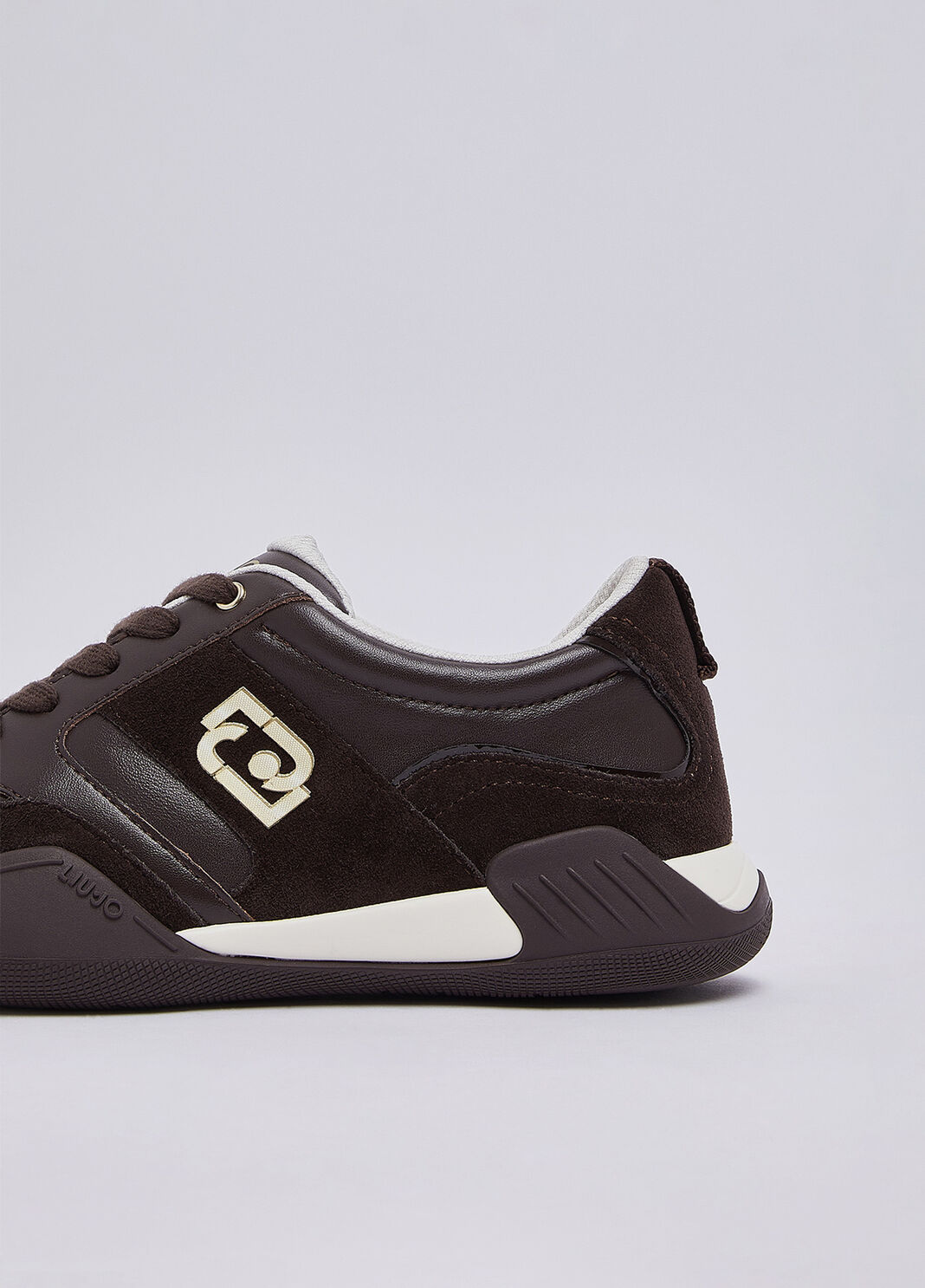 Sneakers en cuir et daim moka Liu Jo - large image number 4