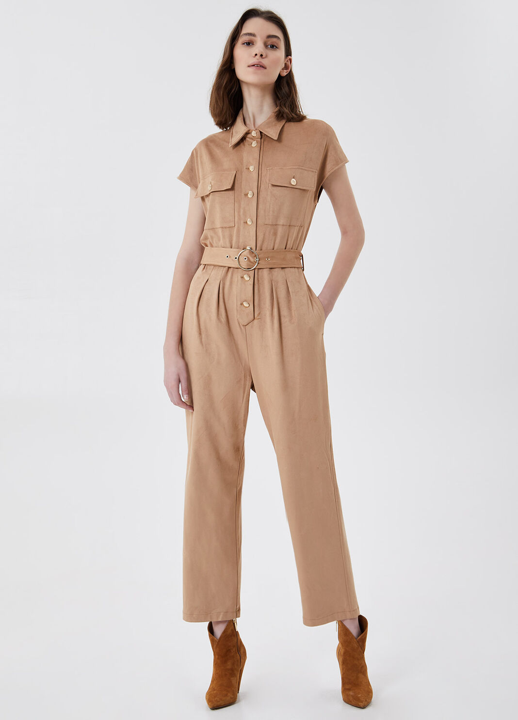 Langer Jumpsuit mit G&uuml;rtel Keks Liu Jo - large image number 0