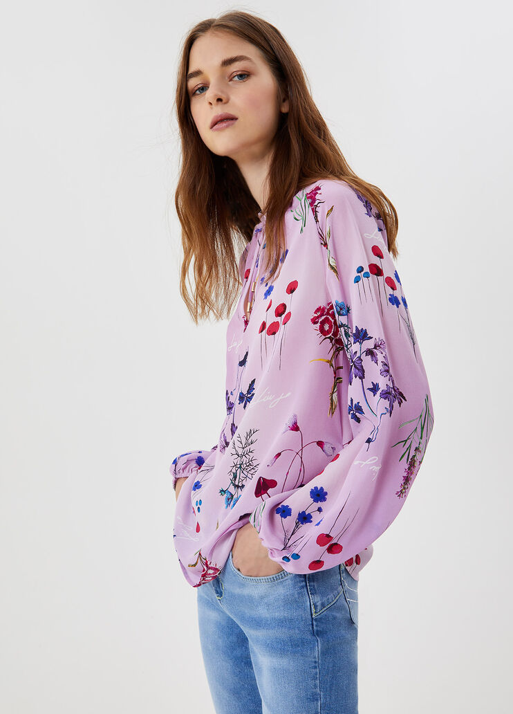 Silk blouse Small flowers Liu Jo - large image number 0 Silk blouse Small flowers Liu Jo - large image number 0