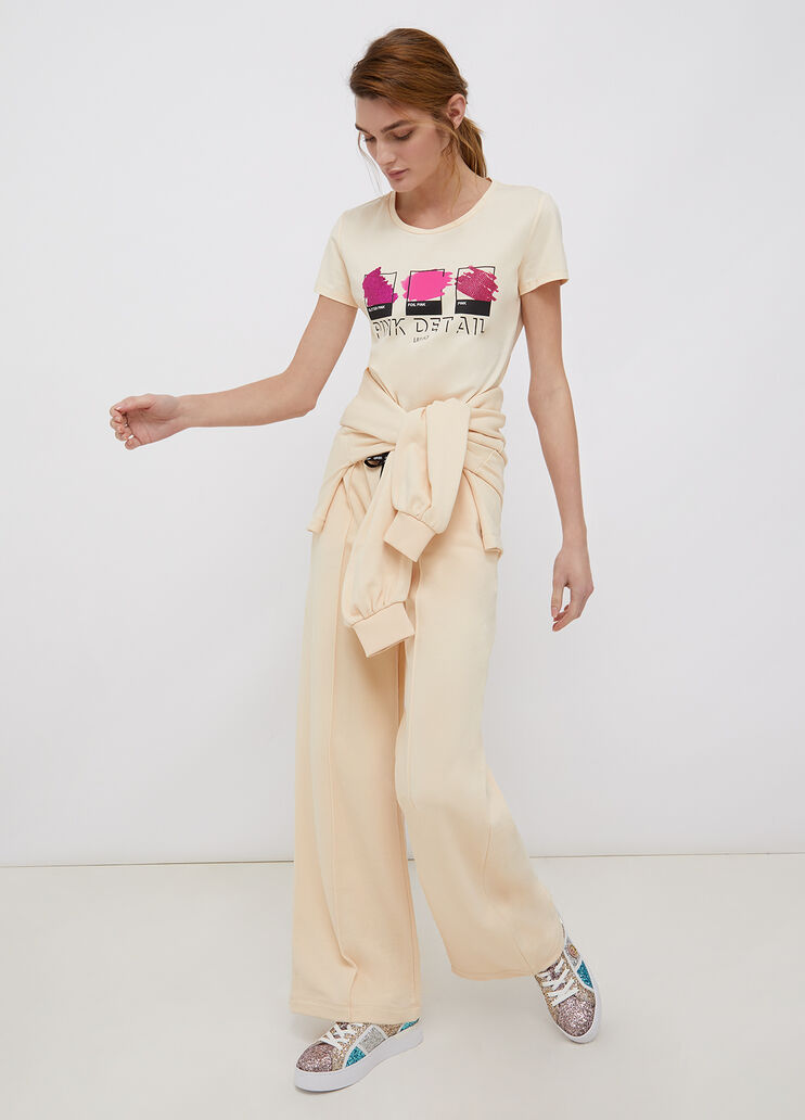 T-shirt with print light yellow/details Liu Jo - large image number 3 T-shirt with print light yellow/details Liu Jo - large image number 3