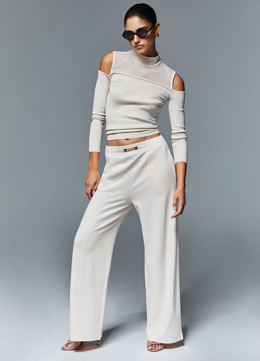 Jersey trousers champagne Liu Jo - large image number 2