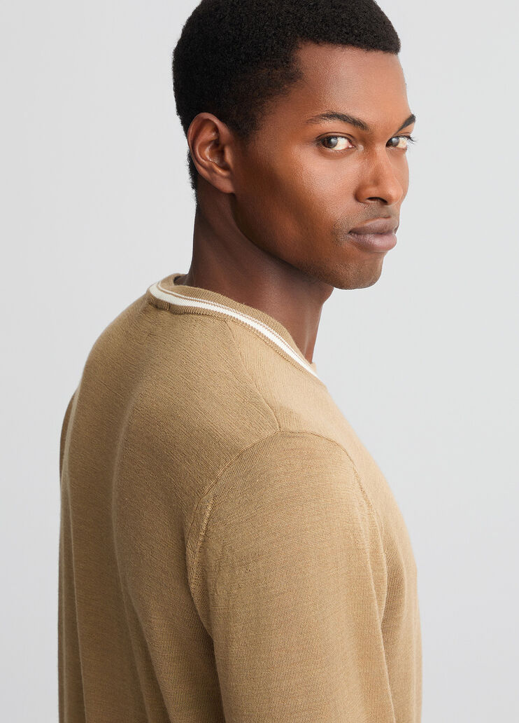 Wool blend pullover beige Liu Jo - large image number 4 Wool blend pullover beige Liu Jo - large image number 4