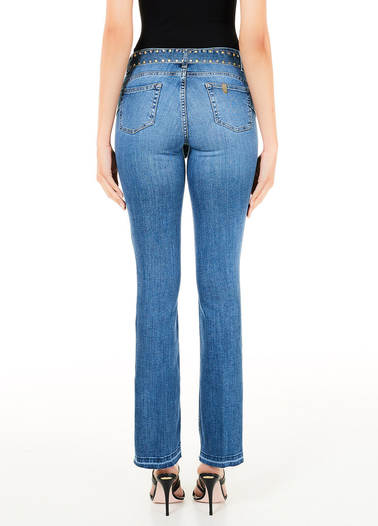 Bootcut jeans with belt Black denim Liu Jo - large image number 1