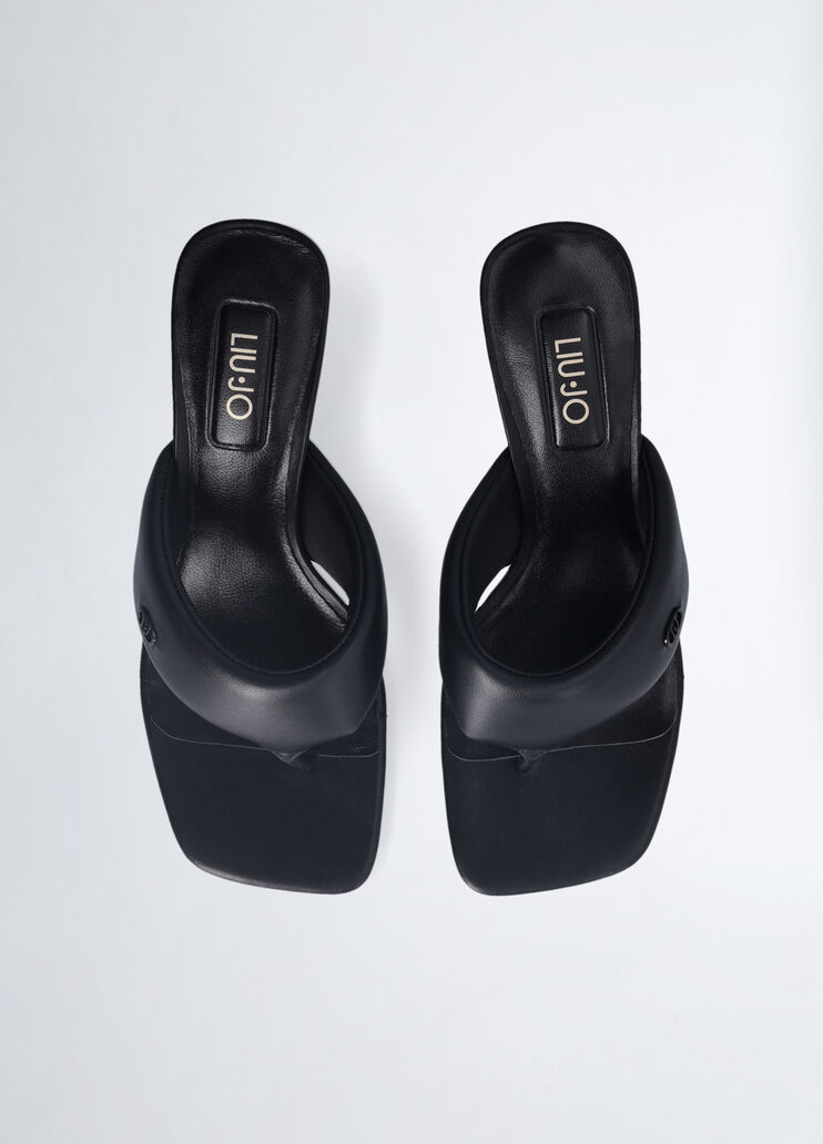 Thong sandals with heel black Liu Jo - large image number 3 Thong sandals with heel black Liu Jo - large image number 3