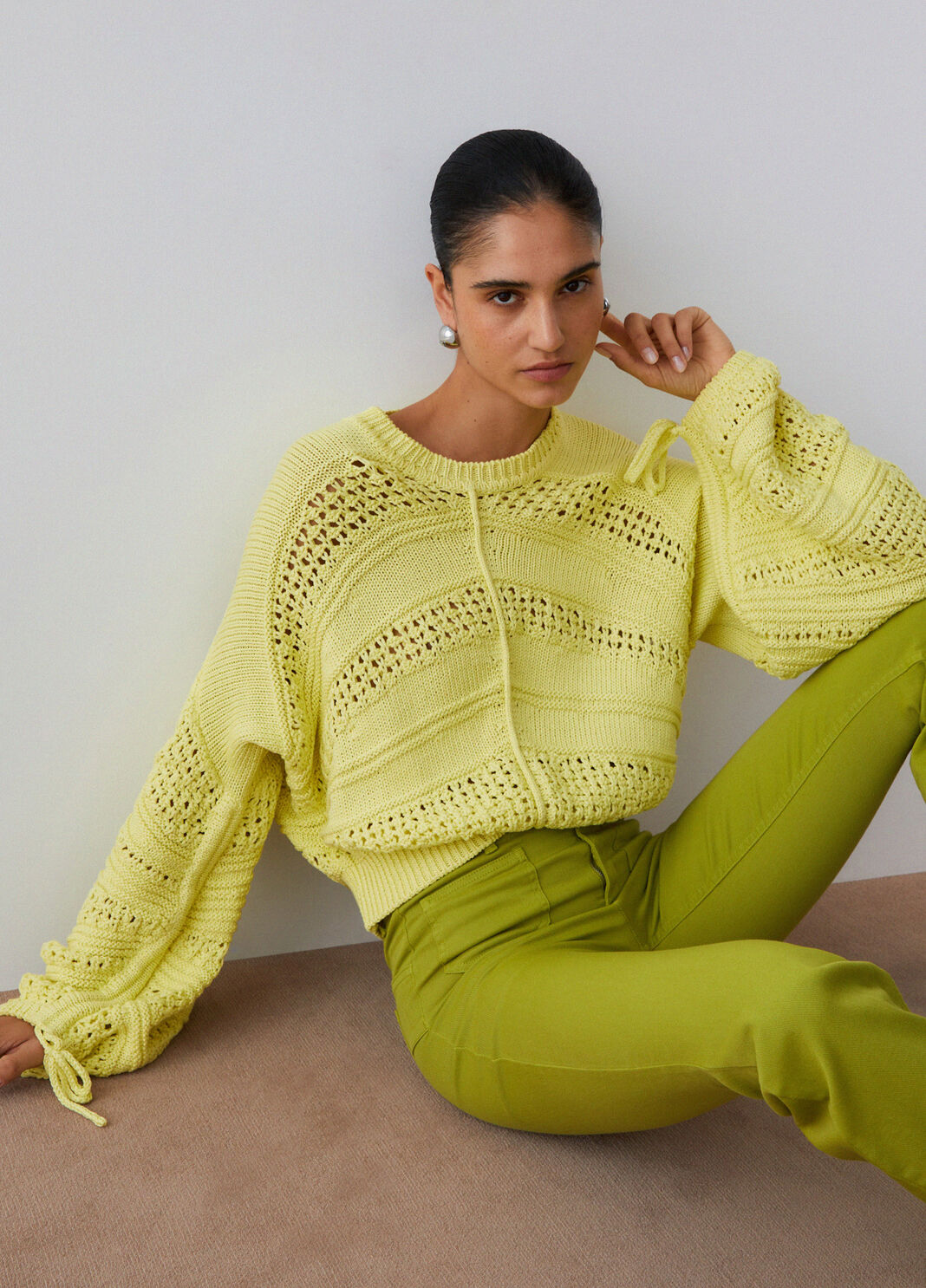 Maglia in crochet giallo Liu Jo - large image number 3