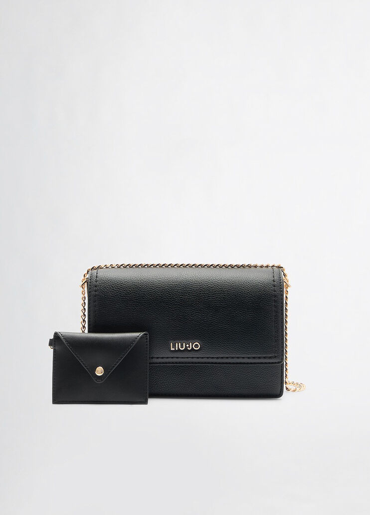 Small crossbody bag with clutch bag black Liu Jo - medium