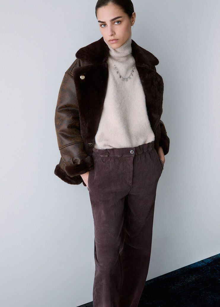 Corduroy Flare Pants dark brown Liu Jo - medium