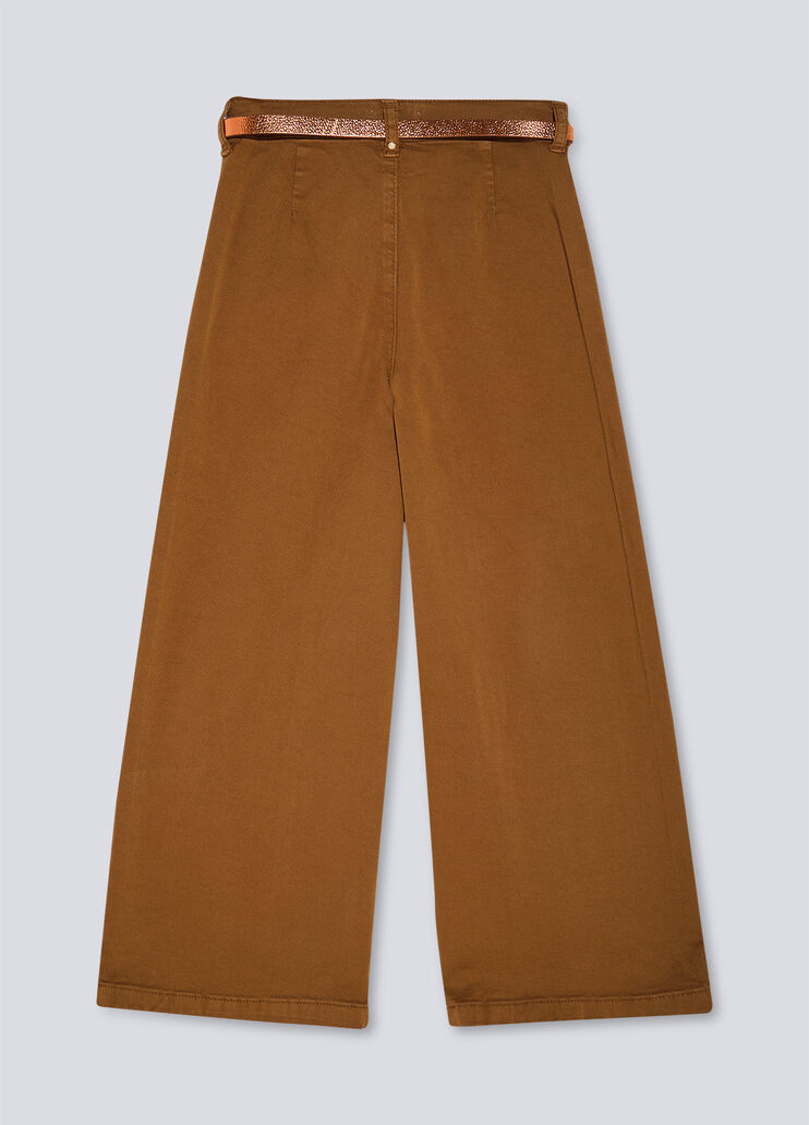 High-rise flared trousers caramel Liu Jo - large image number 1 High-rise flared trousers caramel Liu Jo - large image number 1