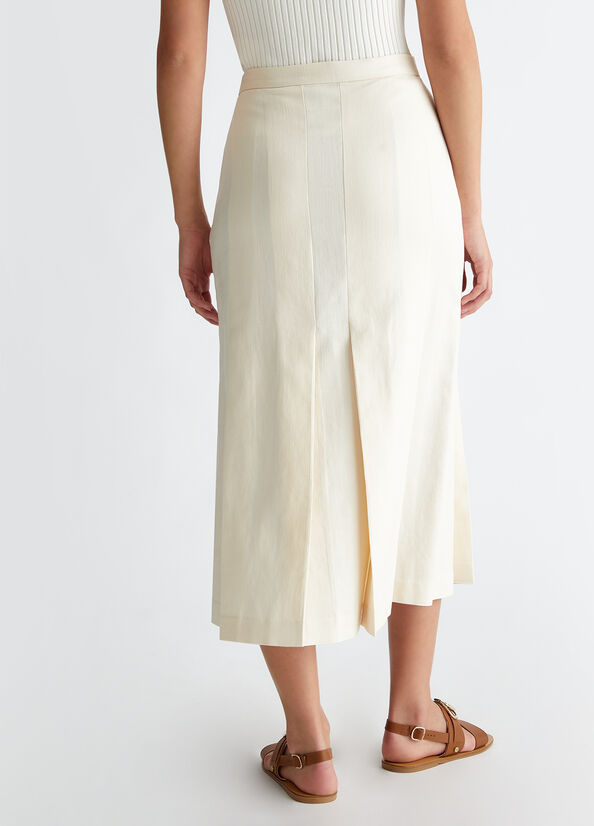 Pleated midi skirt white Liu Jo - large image number 1