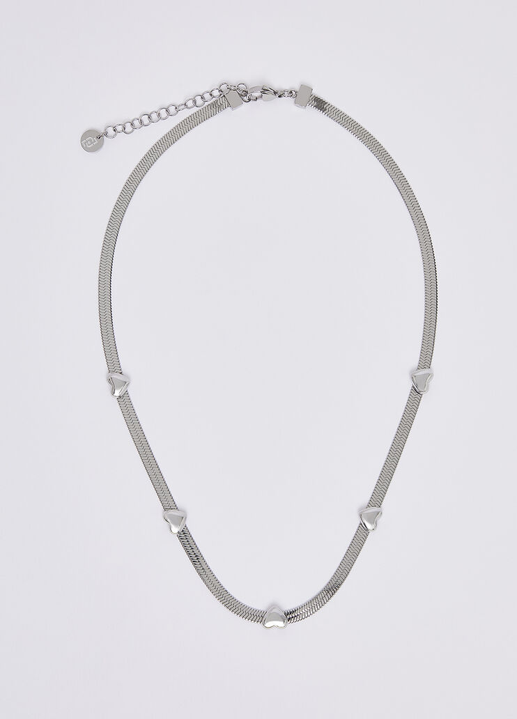 Collana con cuori color argento Liu Jo - medium