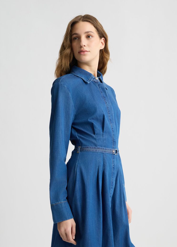 Denim shirt dress blue denim Liu Jo - large image number 2 Denim shirt dress blue denim Liu Jo - large image number 2