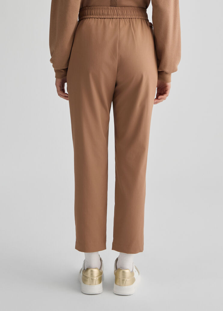 Cropped beige trousers brown Liu Jo - large image number 1 Cropped beige trousers brown Liu Jo - large image number 1
