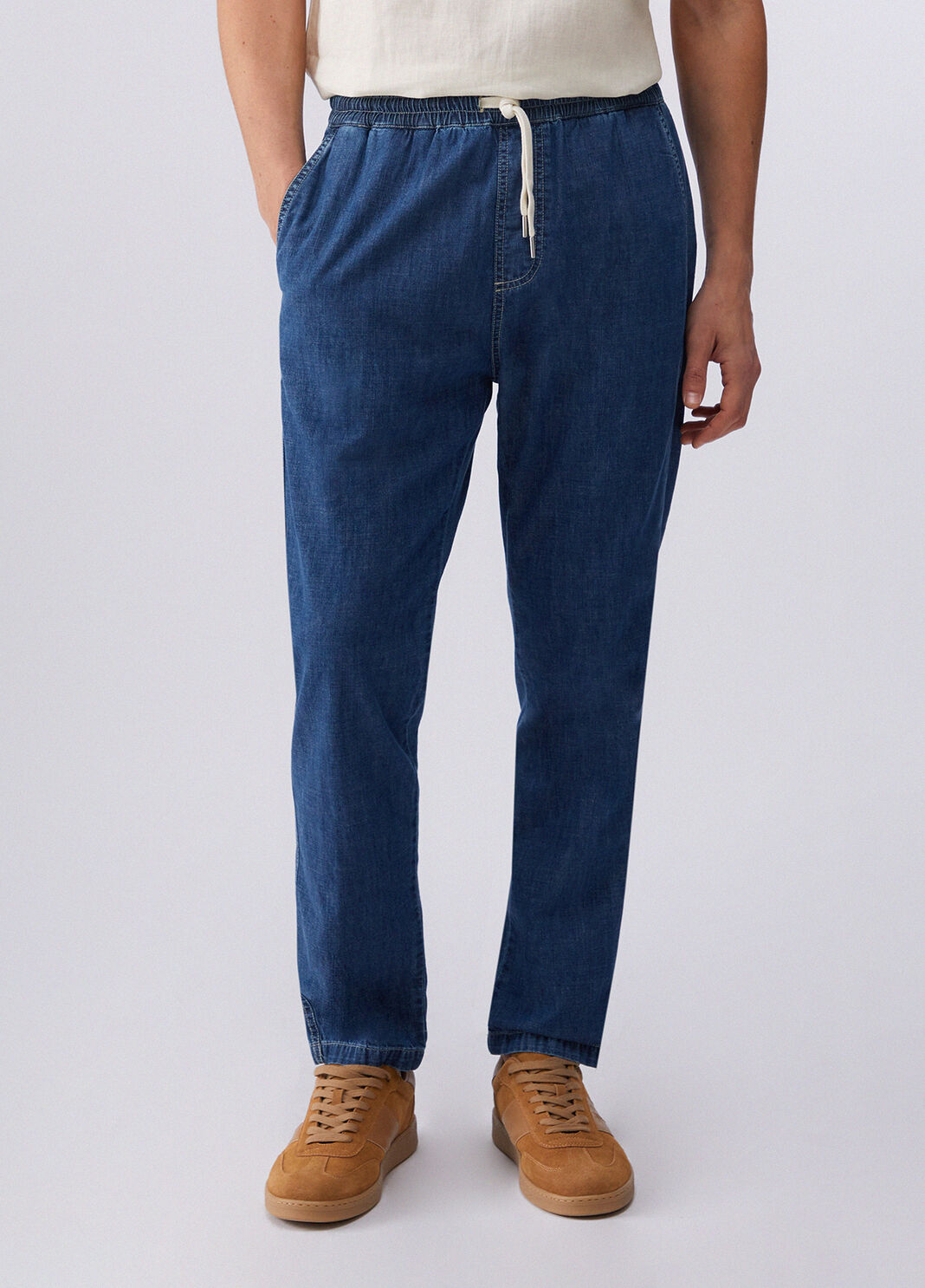 Lightweight denim joggers blue denim Liu Jo - large image number 0