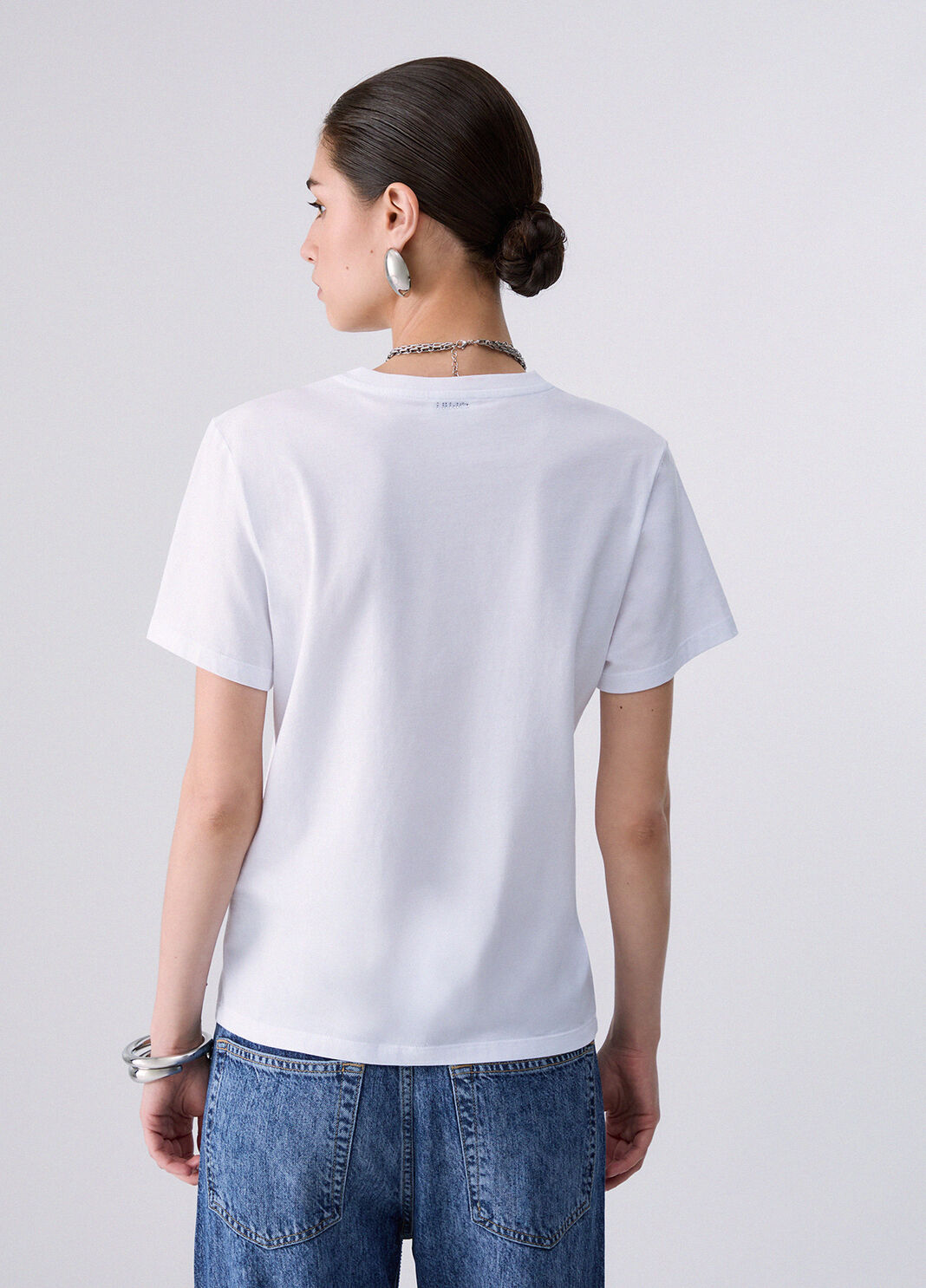 T-shirt imprim&eacute; blanc et Miss mouse Liu Jo - large image number 1