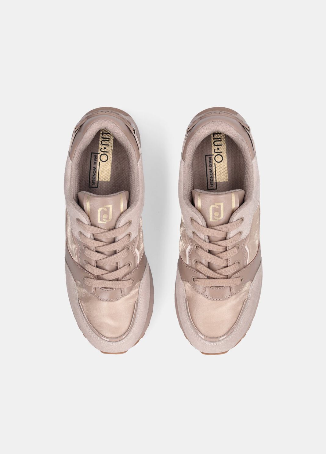 Leather platform sneakers neutral Liu Jo - large image number 4